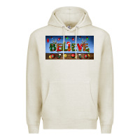 Oatmeal Heather christmas believe license plate Premium Hoodie - BundleAndBundleShop