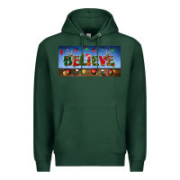 Sports Green christmas believe license plate Premium Hoodie - BundleAndBundleShop