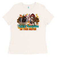 Bone Fall Cutest Pumpkin In The Patch Pig Ladies Tee - LillyAllenDesigns