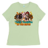 Matcha Fall Cutest Pumpkin In The Patch Pig Ladies Tee - LillyAllenDesigns