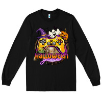 Black halloween gamer Long Sleeve Tee - CowGirlArtShop