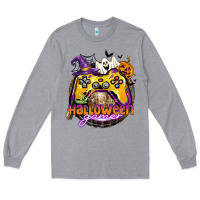 Heather Grey halloween gamer Long Sleeve Tee - CowGirlArtShop