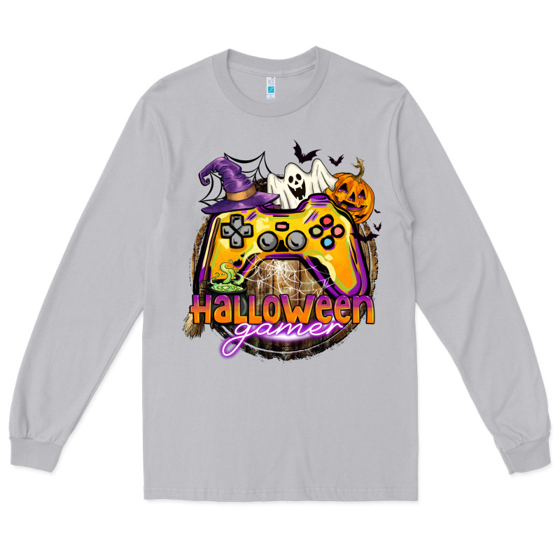 Halloween Gamer Long Sleeve Tee by CowGirlArtShop | Teevron