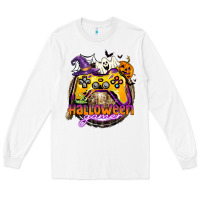 White halloween gamer Long Sleeve Tee - CowGirlArtShop