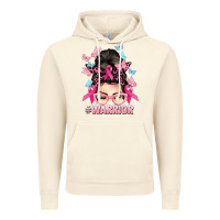 Vintage Artic Warrior Cancer messy bun Cancer Awareness Vintage Hoodie - HowdyJamesFarm