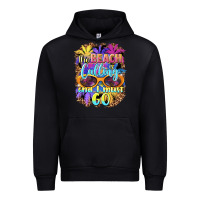 Black the beach is calling and i must go Urban Hoodie - BarkalooDesign