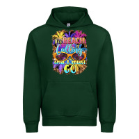 Forest Green the beach is calling and i must go Urban Hoodie - BarkalooDesign
