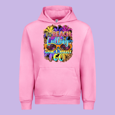 The Beach Is Calling And I Must Go Urban Hoodie Designed By Barkaloodesign