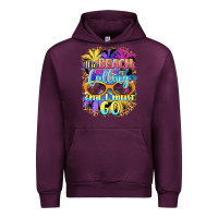 Mauve Wine the beach is calling and i must go Urban Hoodie - BarkalooDesign