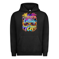 Pigment Black the beach is calling and i must go Urban Hoodie - BarkalooDesign