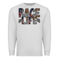 Dove Grey race life Premium Sweatshirt - RacoonDesign