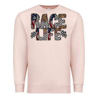 Pale Pink race life Premium Sweatshirt - RacoonDesign