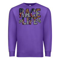 Purple race life Premium Sweatshirt - RacoonDesign