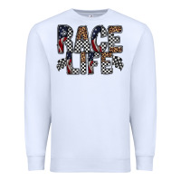 White race life Premium Sweatshirt - RacoonDesign