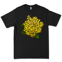 Black Oregon Grape Flower Illustrations Premium Tee - LillyAllenDesigns