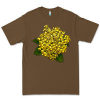 Cacao Oregon Grape Flower Illustrations Premium Tee - LillyAllenDesigns