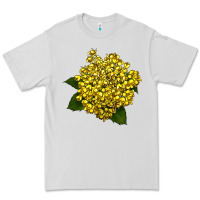 Dove Grey Oregon Grape Flower Illustrations Premium Tee - LillyAllenDesigns