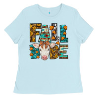 Baby Blue Fall Babe Baby Calf Ladies Tee - LillyAllenDesigns