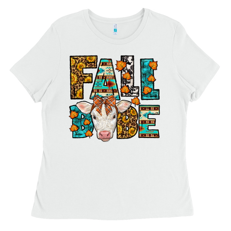 Fall Babe Baby Calf Ladies Tee by LillyAllenDesigns | Teevron