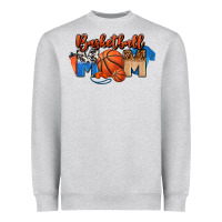Heather Grey basketball mom Heavyweight Sweatshirt - FaDigitalArtStudio