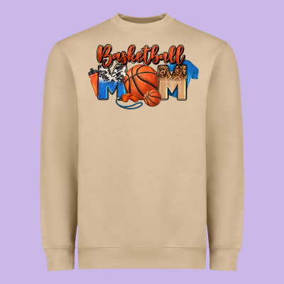 Basketball Mom Heavyweight Sweatshirt Designed By Fadigitalartstudio