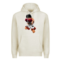 Oatmeal Heather ippo makunouchi Premium Hoodie - lanVoArt