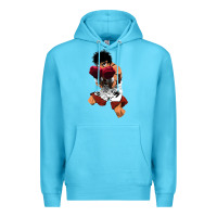 Ocean Blue ippo makunouchi Premium Hoodie - lanVoArt