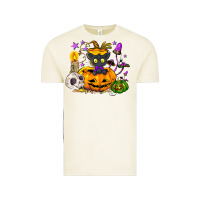 Vintage Arctic Black cat pumpkin Vintage Tee - NancyCooperArtShop