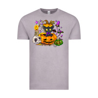 Vintage Zinc Black cat pumpkin Vintage Tee - NancyCooperArtShop