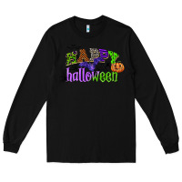 Black happy halloween Long Sleeve Tee - CowGirlArtShop