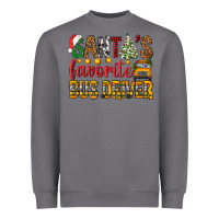 Storm Santa's Favorite Bus Driver Heavyweight Sweatshirt - BundleAndBundleShop