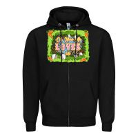 Black Oh how he loves us Easter Day Zipper Hoodie - LillyAllenDesigns