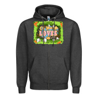 Charcoal Heather Oh how he loves us Easter Day Zipper Hoodie - LillyAllenDesigns