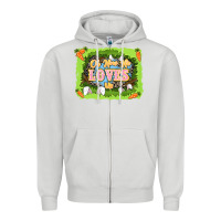 Dove Grey Oh how he loves us Easter Day Zipper Hoodie - LillyAllenDesigns