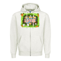 Oatmeal Heather Oh how he loves us Easter Day Zipper Hoodie - LillyAllenDesigns