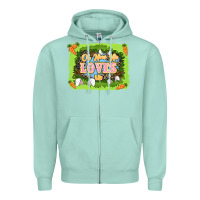 Seafoam Oh how he loves us Easter Day Zipper Hoodie - LillyAllenDesigns