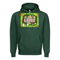 Sports Green Oh how he loves us Easter Day Zipper Hoodie - LillyAllenDesigns