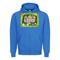 True Royal Oh how he loves us Easter Day Zipper Hoodie - LillyAllenDesigns