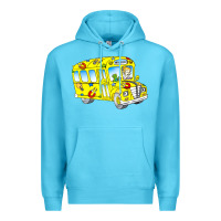 Ocean Blue the magic school bus Premium Hoodie - lanVoArt