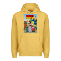 Antique Gold drawn together Premium Hoodie - lanVoArt
