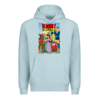 Blue Mist drawn together Premium Hoodie - lanVoArt