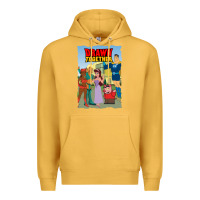 Mustard drawn together Premium Hoodie - lanVoArt
