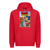Red drawn together Premium Hoodie - lanVoArt