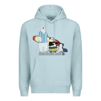 Blue Mist shirokuma cafe Premium Hoodie - lanVoArt