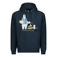 Navy shirokuma cafe Premium Hoodie - lanVoArt