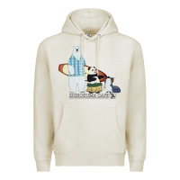 Oatmeal Heather shirokuma cafe Premium Hoodie - lanVoArt