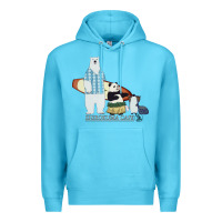 Ocean Blue shirokuma cafe Premium Hoodie - lanVoArt