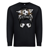 Black soccer mom Premium Sweatshirt - RacoonDesign