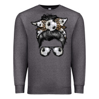 Charcoal Heather soccer mom Premium Sweatshirt - RacoonDesign