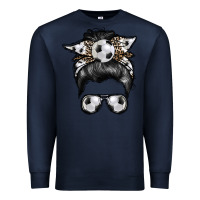 Navy soccer mom Premium Sweatshirt - RacoonDesign